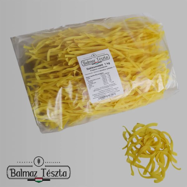 Szélesmetélt hosszú tészta 1kg 8 tojásos -Balmaz tészta