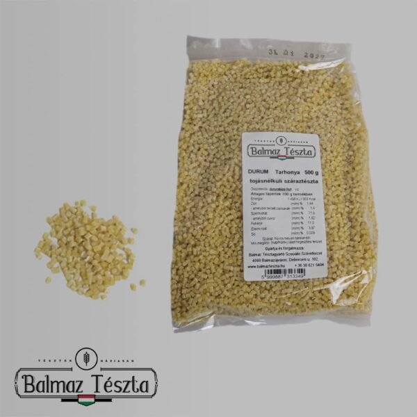 Durum tarhonya tészta 500g -Balmaz tészta